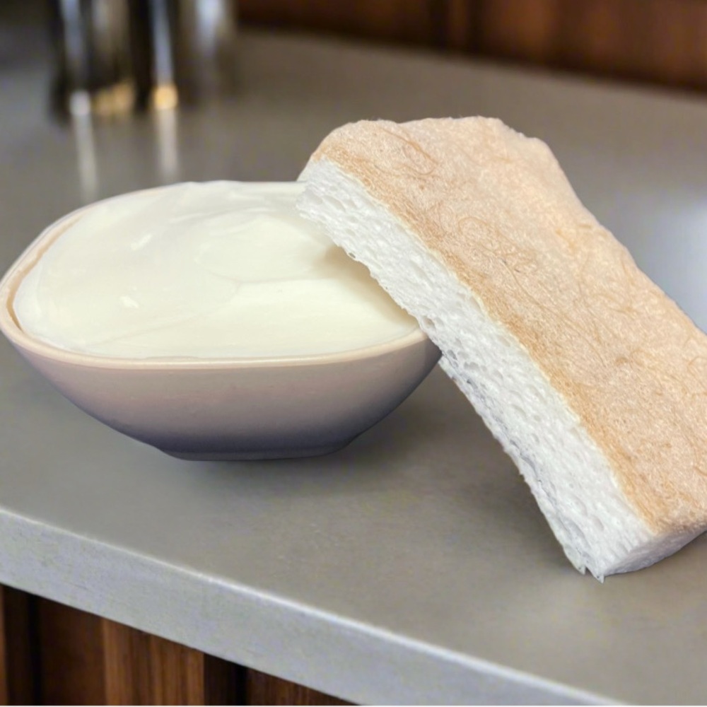 Natural Solid Dish Soap With Eco Sisal Sponge 🌱vegan friendly🌱